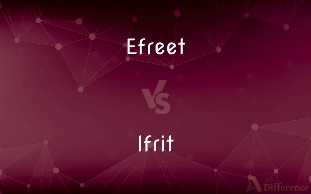 Efreet vs. Ifrit — What's the Difference?