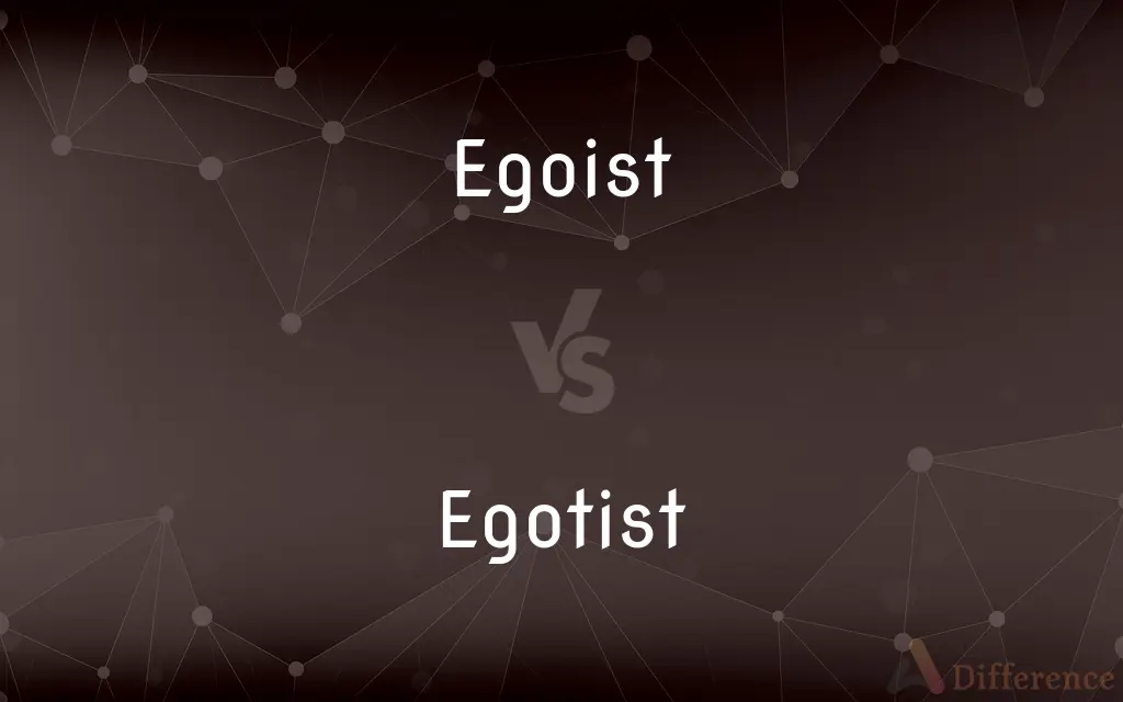 Egoist vs. Egotist — What's the Difference?