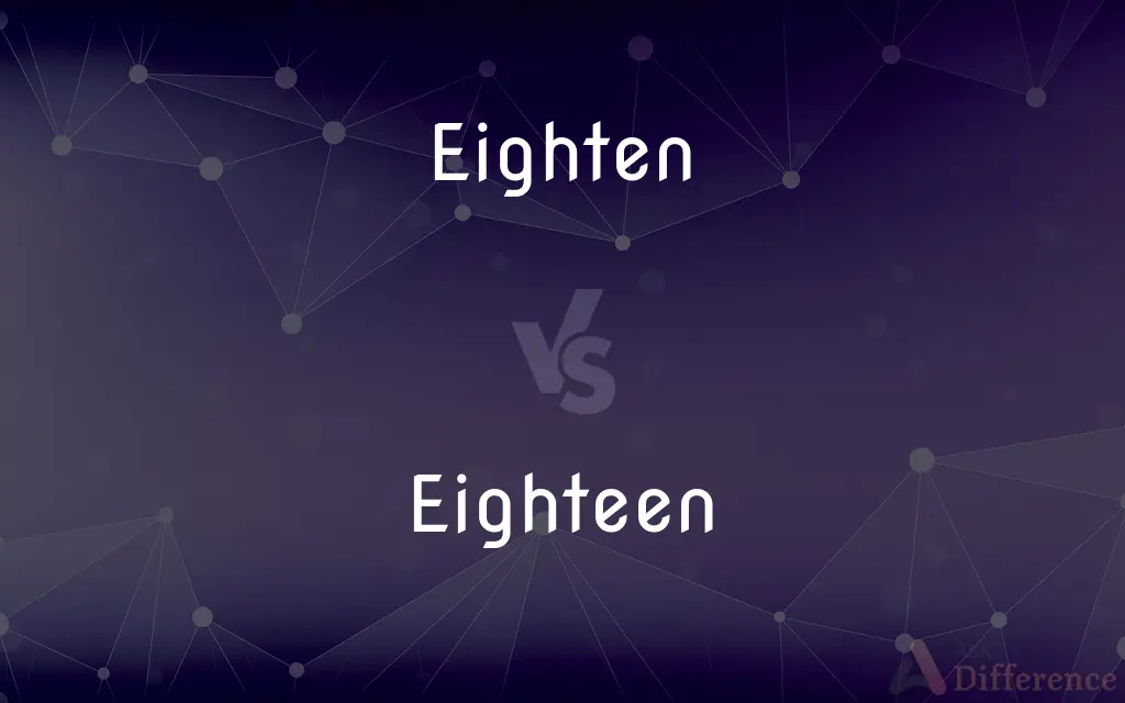 Eighten vs. Eighteen — Which is Correct Spelling?