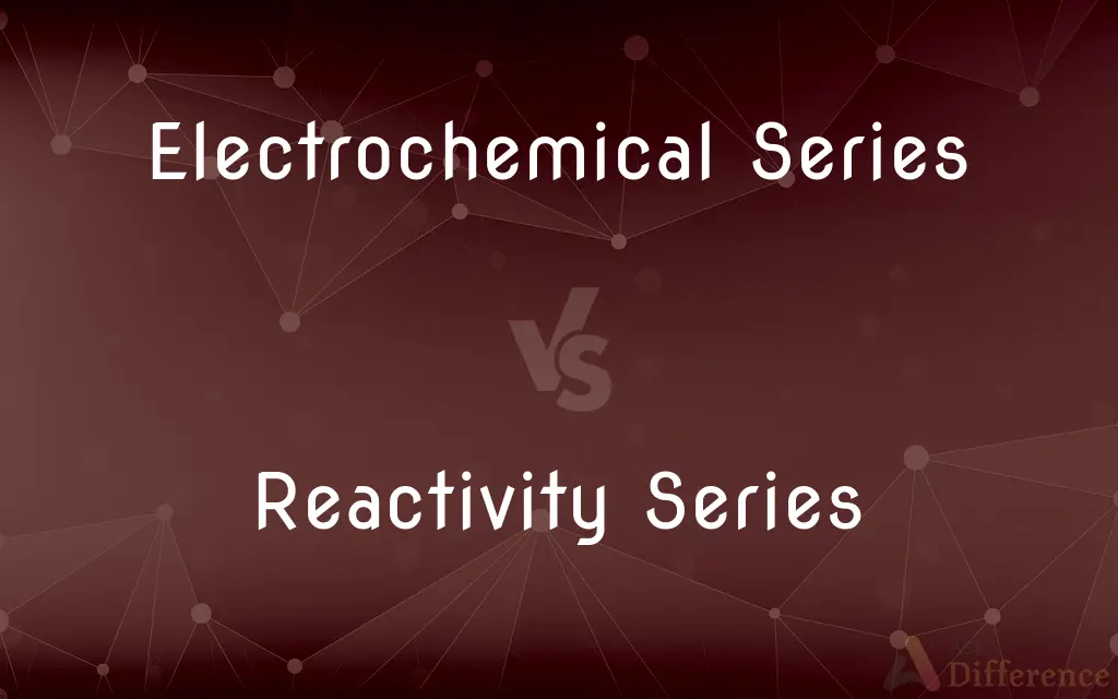 Electrochemical Series vs. Reactivity Series — What's the Difference?