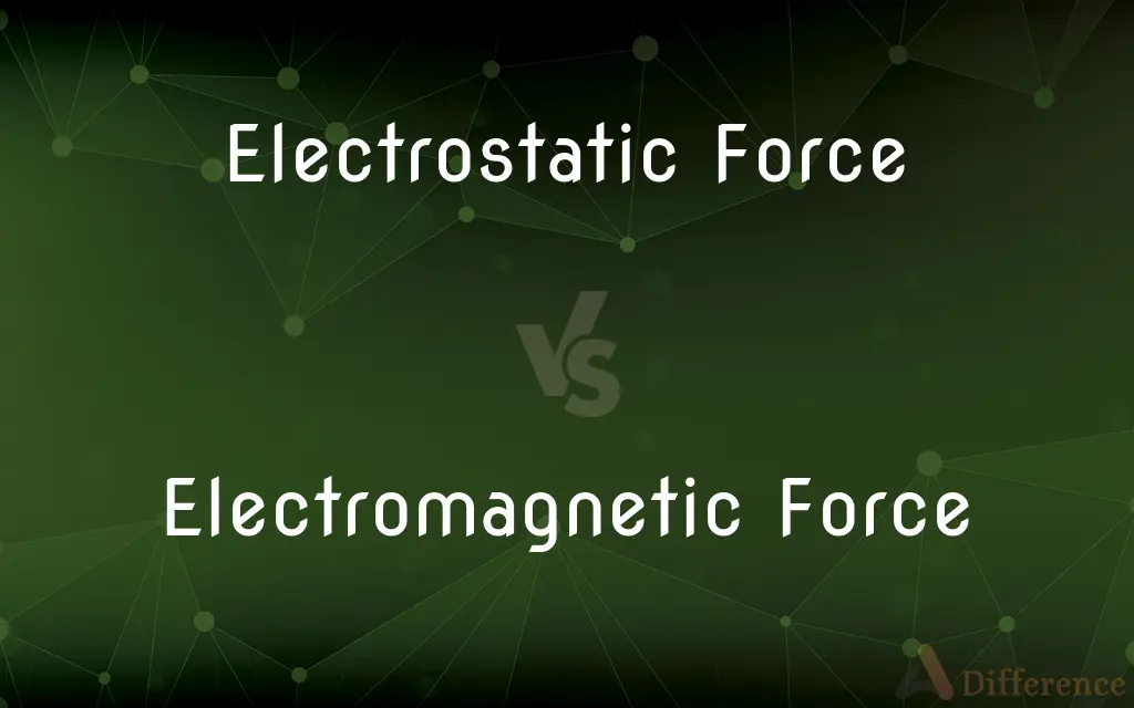 Electrostatic Force vs. Electromagnetic Force — What's the Difference?