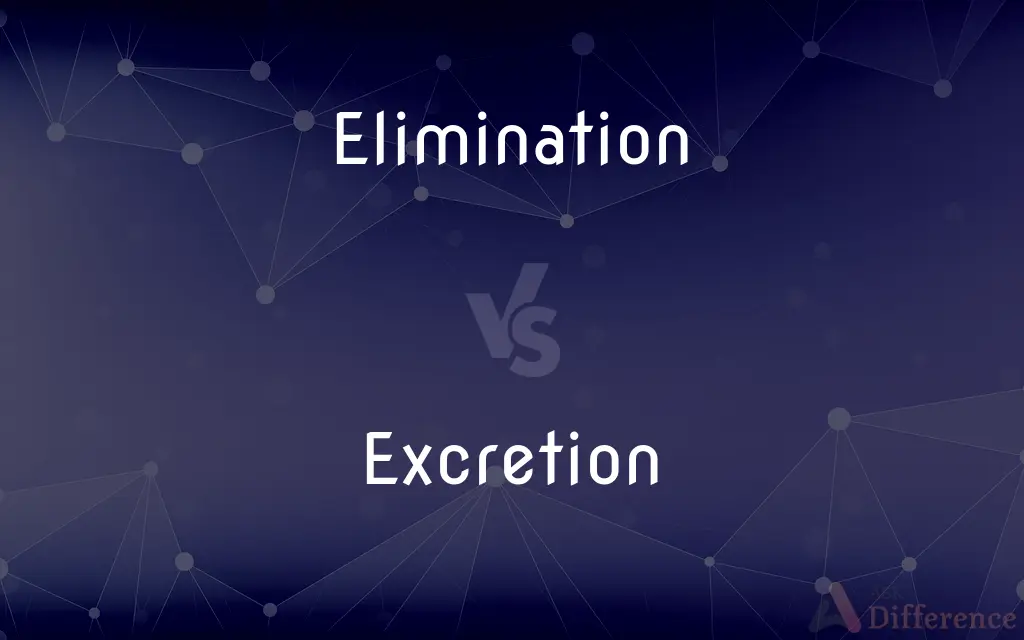 Elimination vs. Excretion — What's the Difference?