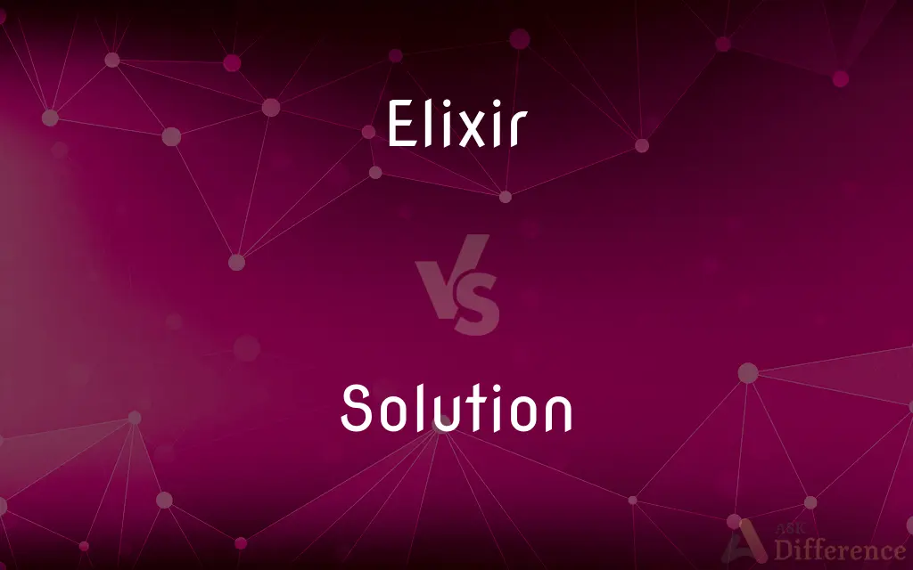 Elixir vs. Solution — What's the Difference?