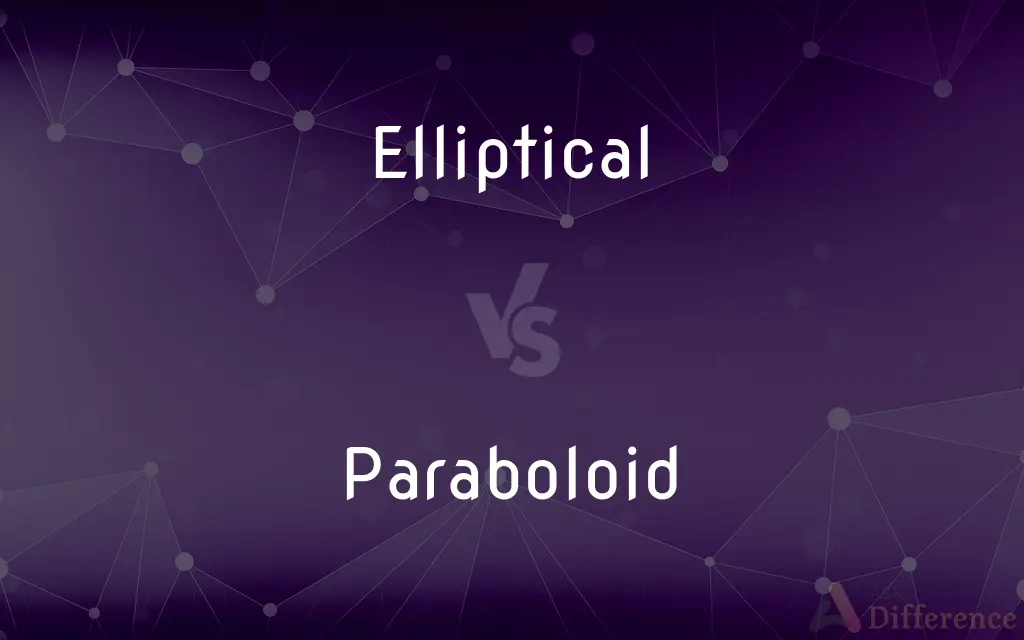 Elliptical vs. Paraboloid — What's the Difference?