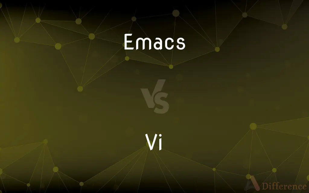 Emacs vs. Vi — What's the Difference?