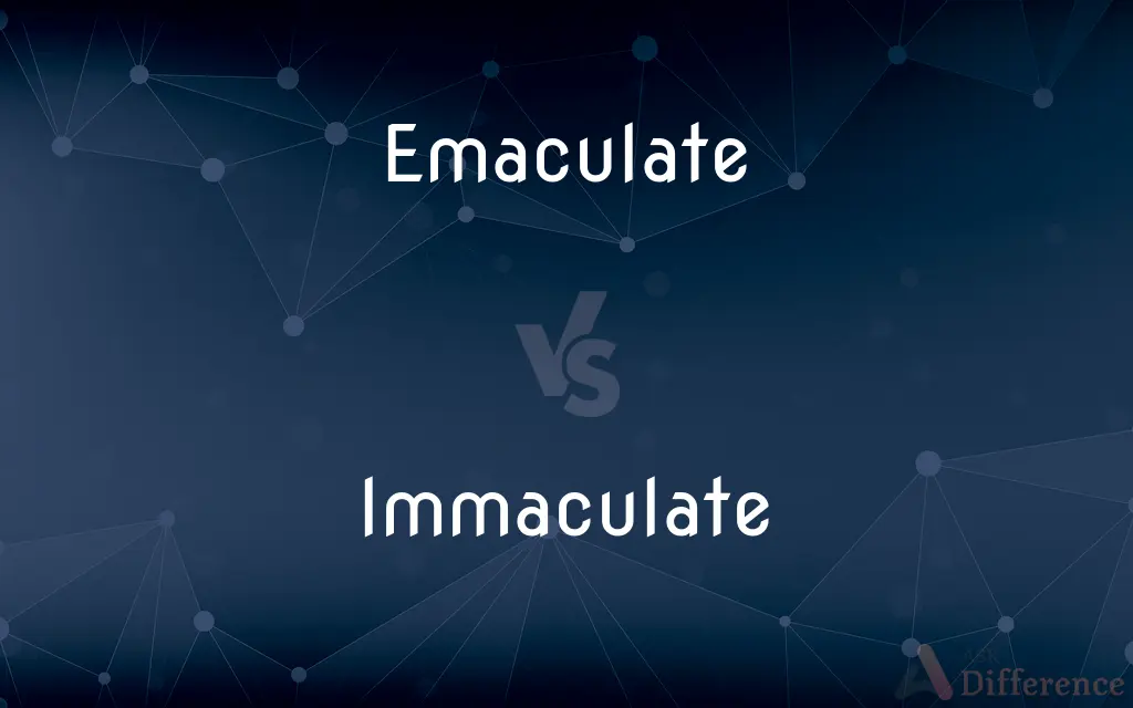 Emaculate vs. Immaculate — What's the Difference?