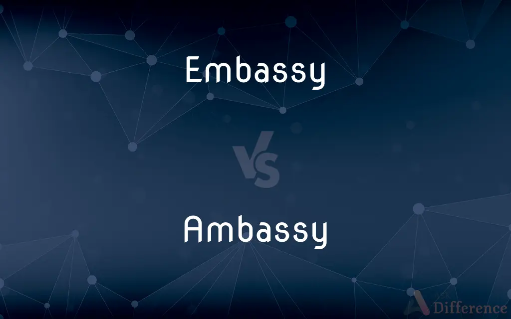 Embassy vs. Ambassy — What's the Difference?