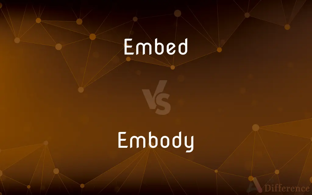 Embed vs. Embody — What's the Difference?