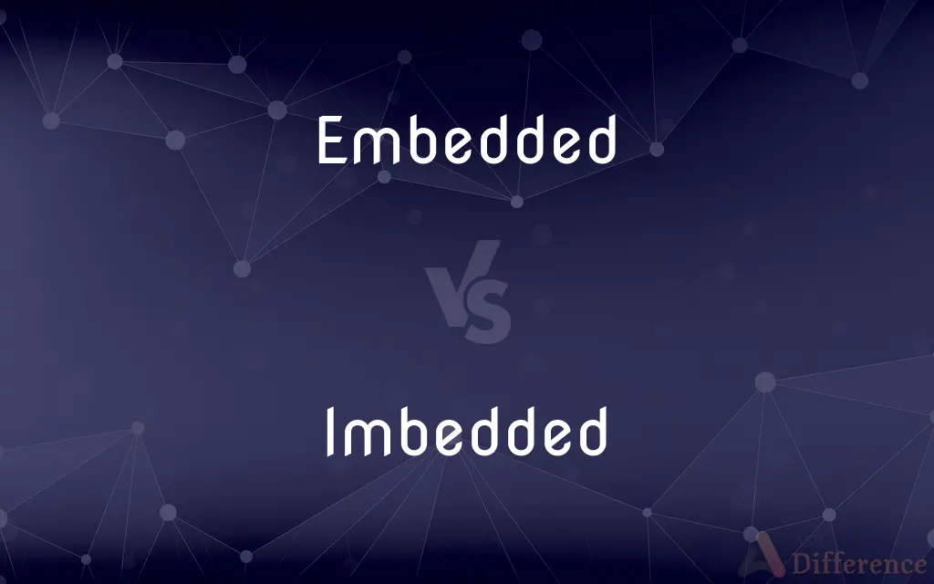 Embedded vs. Imbedded — What's the Difference?