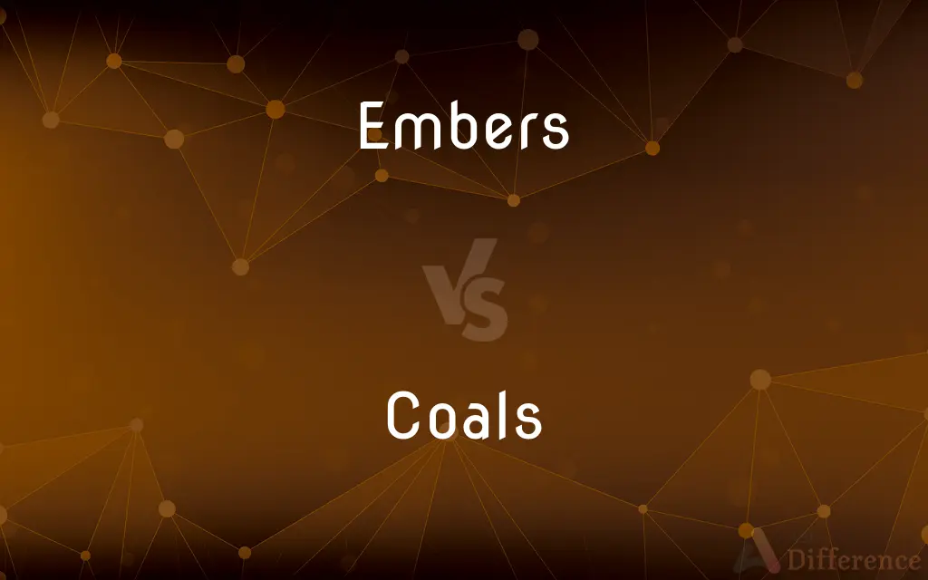 Embers vs. Coals — What's the Difference?