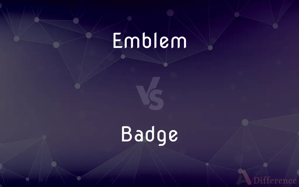 Emblem vs. Badge — What's the Difference?