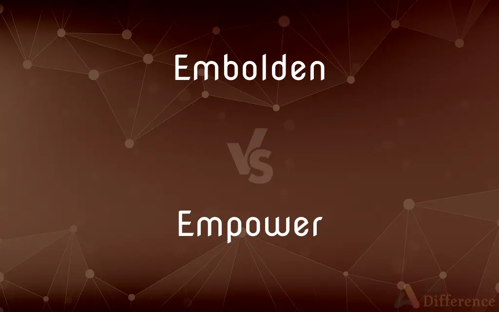 Embolden vs. Empower — What's the Difference?