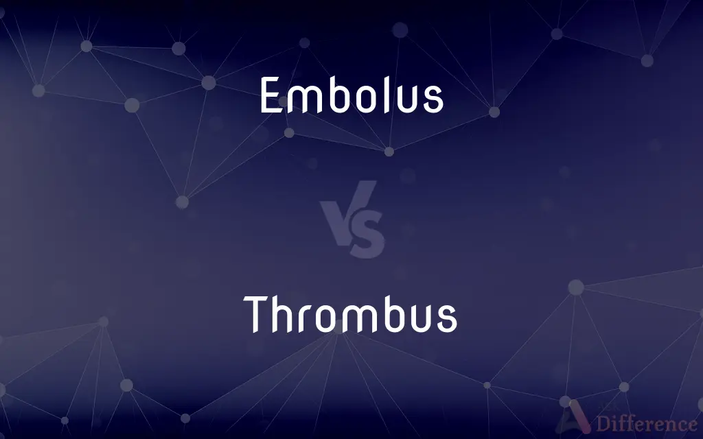 Embolus vs. Thrombus — What's the Difference?