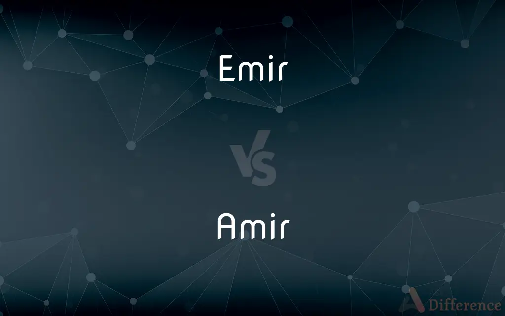 Emir vs. Amir — What's the Difference?