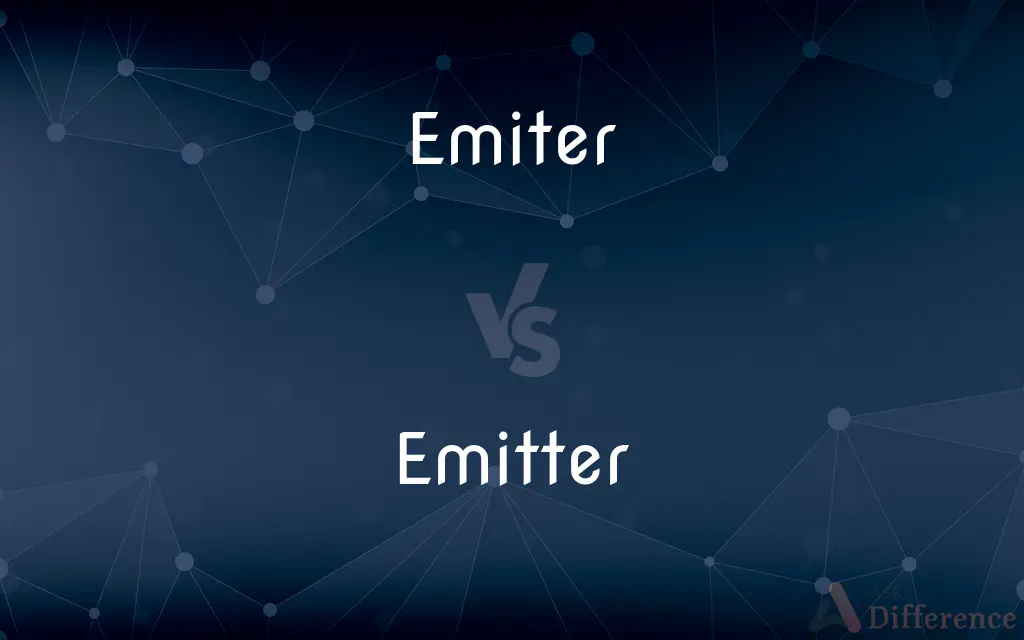 Emiter vs. Emitter — What's the Difference?