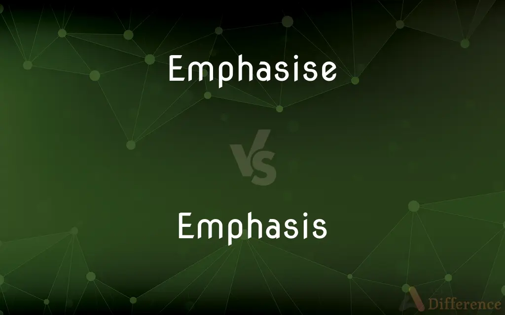 Emphasise vs. Emphasis — What's the Difference?
