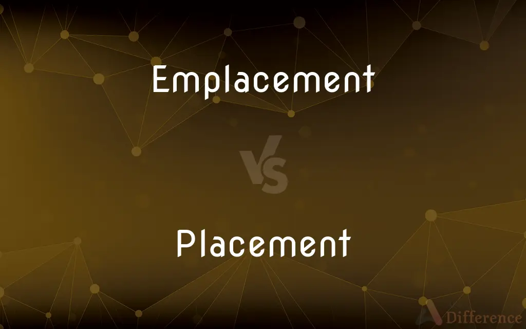 Emplacement vs. Placement — What's the Difference?