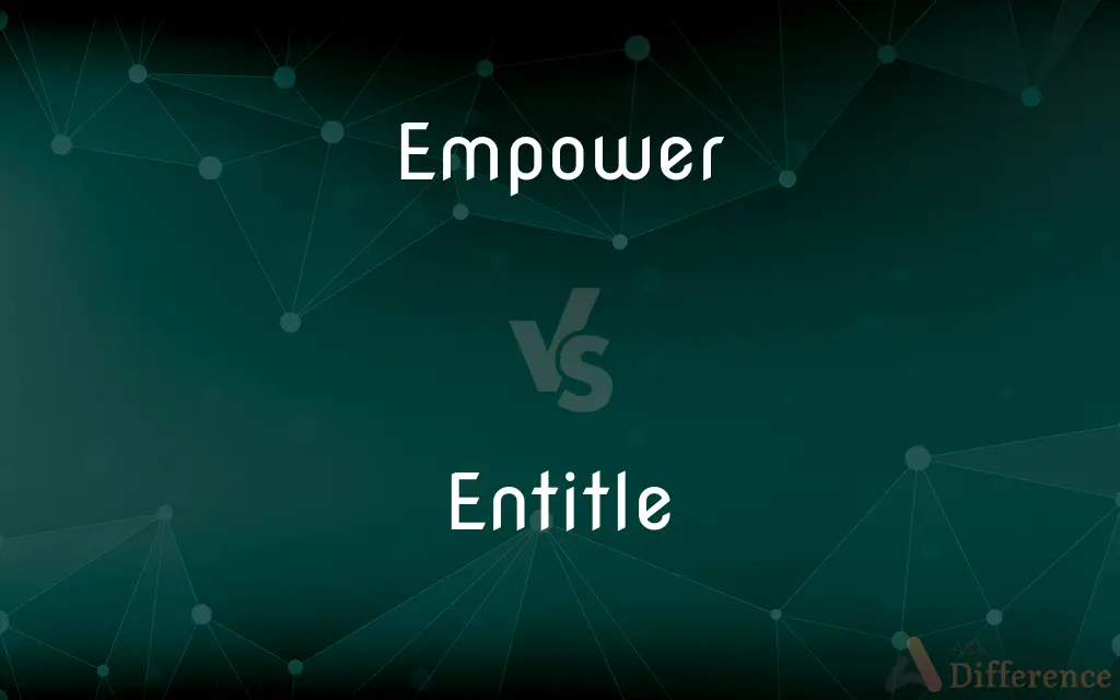 Empower vs. Entitle — What's the Difference?