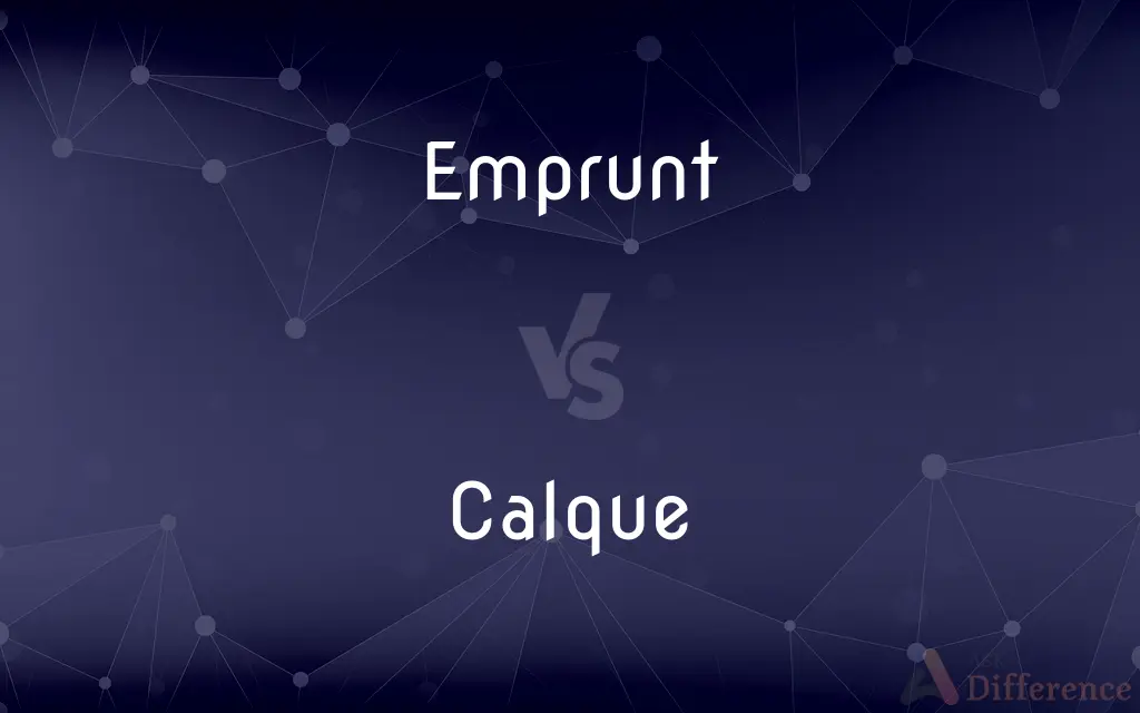 Emprunt vs. Calque — What's the Difference?