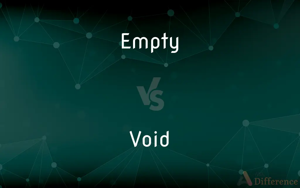 Empty vs. Void — What's the Difference?