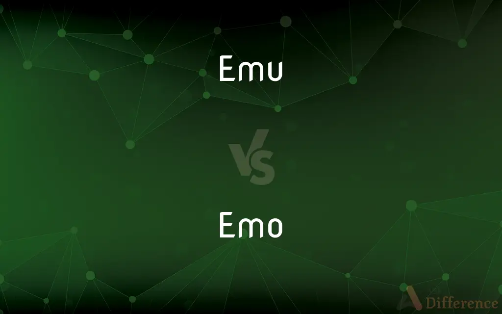 Emu vs. Emo — What's the Difference?