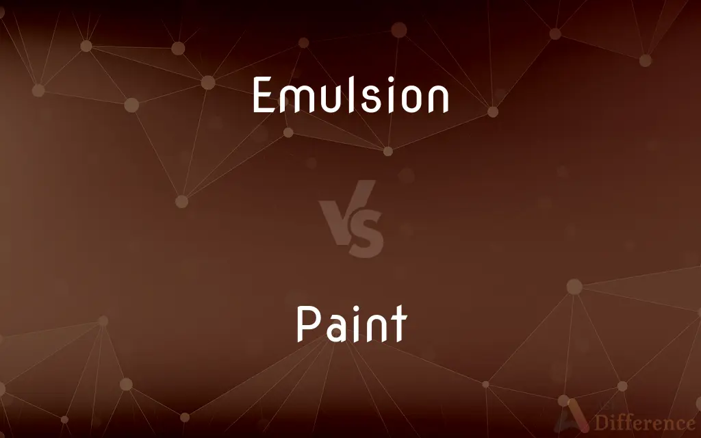 Emulsion vs. Paint — What's the Difference?