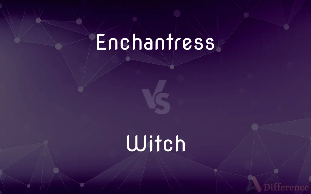 Enchantress vs. Witch — What's the Difference?