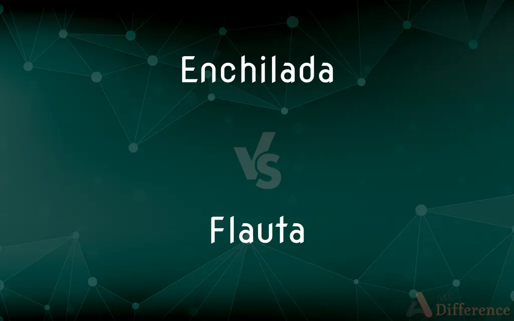 Enchilada vs. Flauta — What's the Difference?