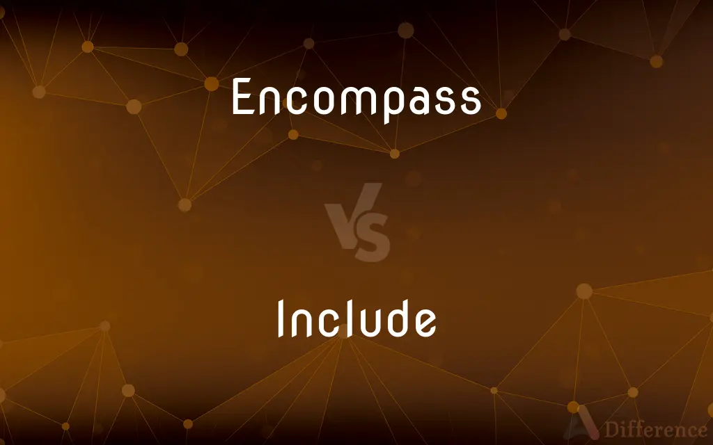 Encompass vs. Include — What's the Difference?