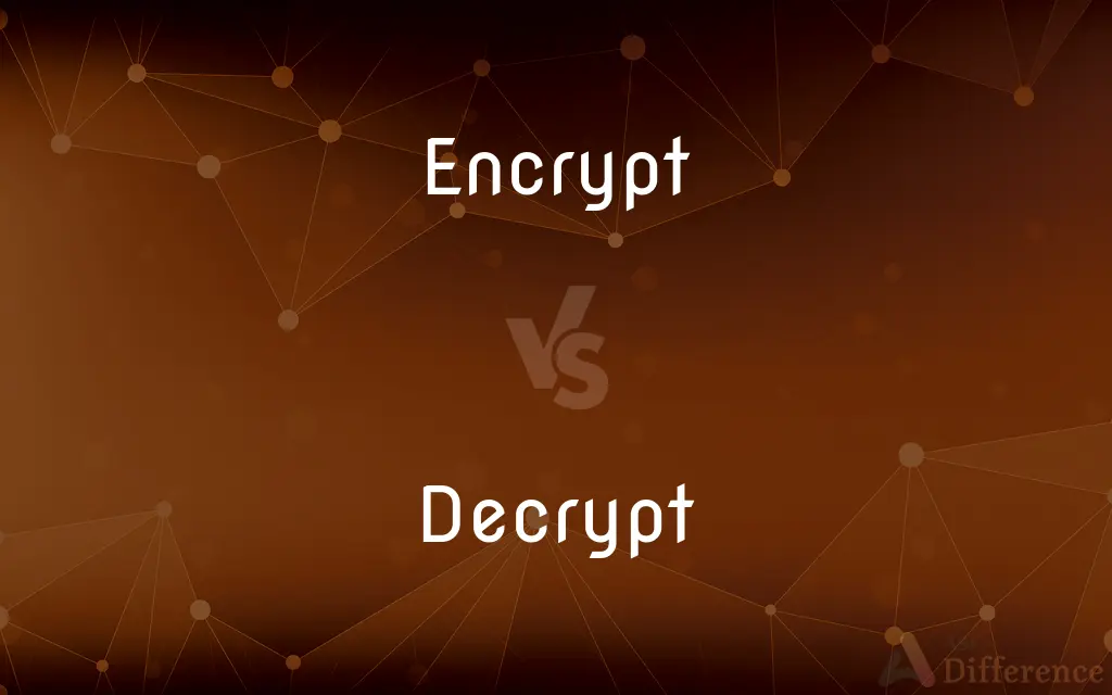 Encrypt vs. Decrypt — What's the Difference?