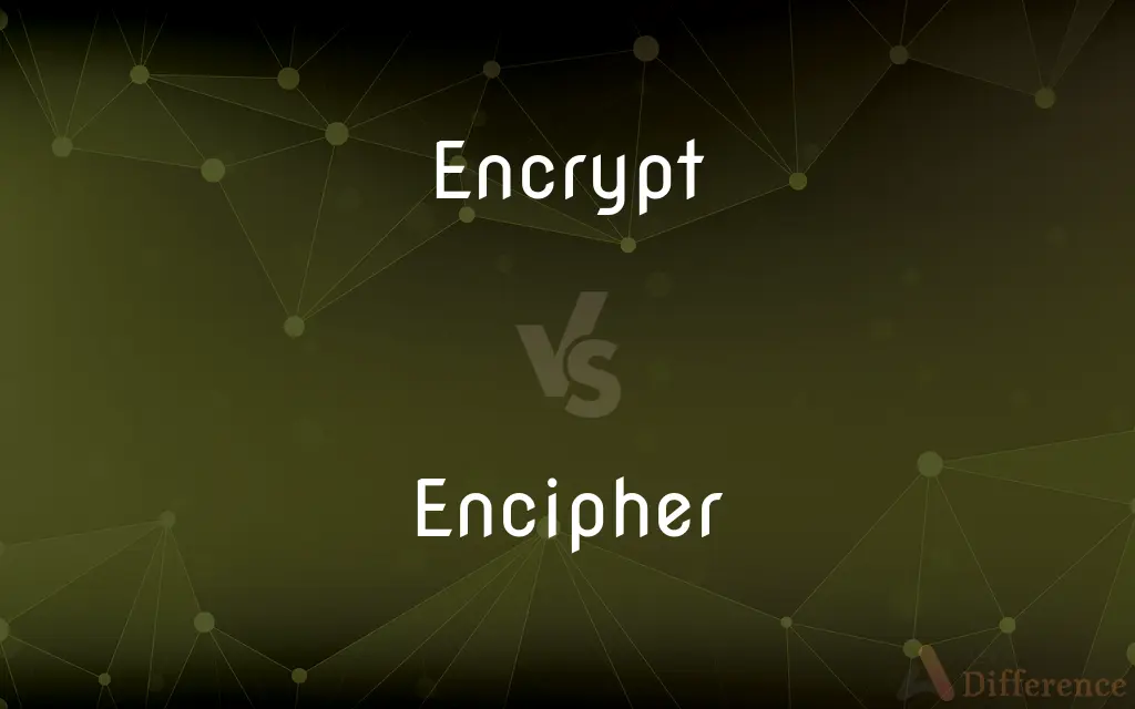 Encrypt vs. Encipher — What's the Difference?