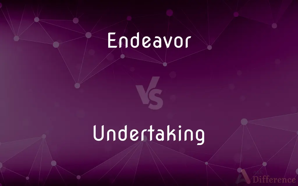 Endeavor vs. Undertaking — What's the Difference?