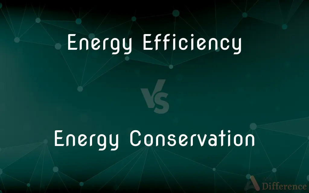 Energy Efficiency vs. Energy Conservation — What's the Difference?