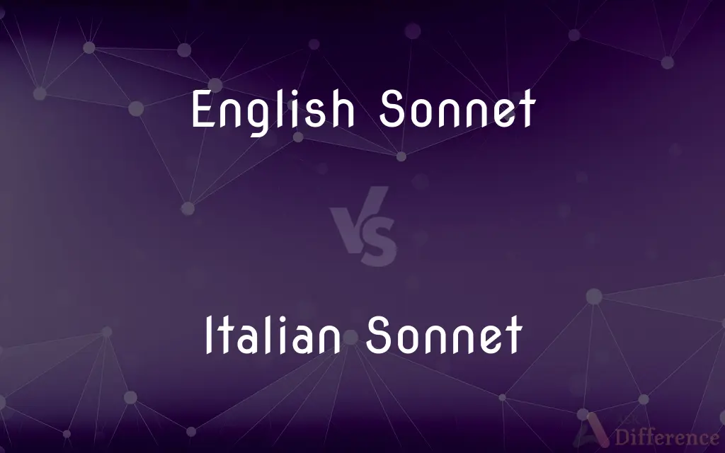 English Sonnet vs. Italian Sonnet — What's the Difference?