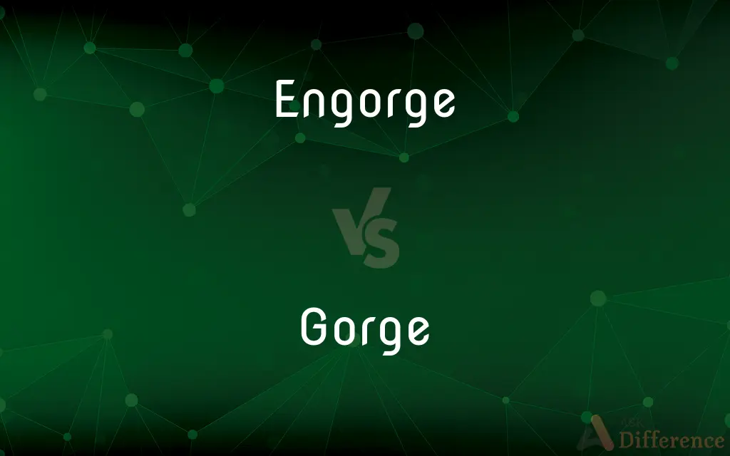 Engorge vs. Gorge — What's the Difference?