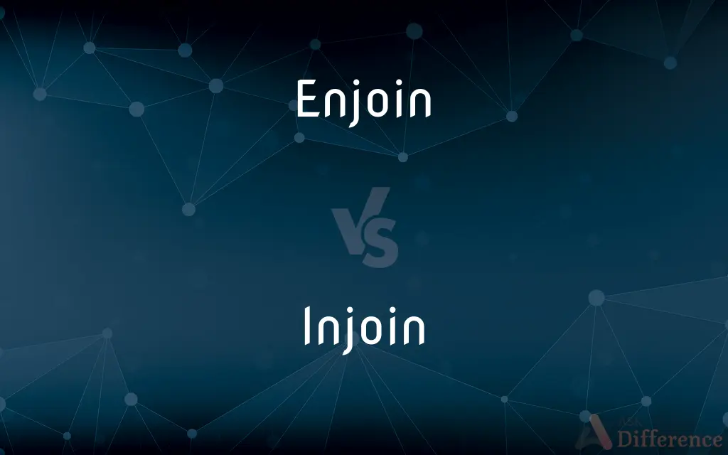 Enjoin vs. Injoin — What's the Difference?