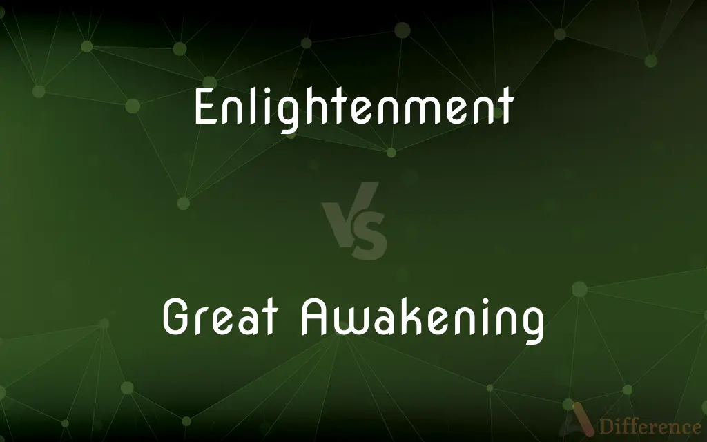 Enlightenment vs. Great Awakening — What's the Difference?