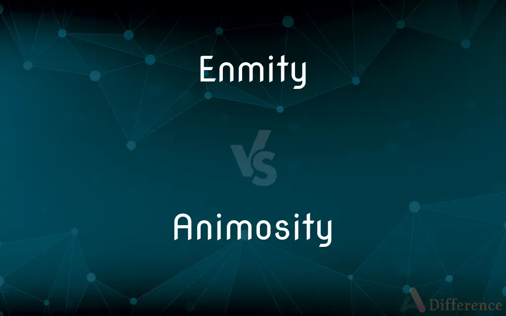 Enmity vs. Animosity — What's the Difference?