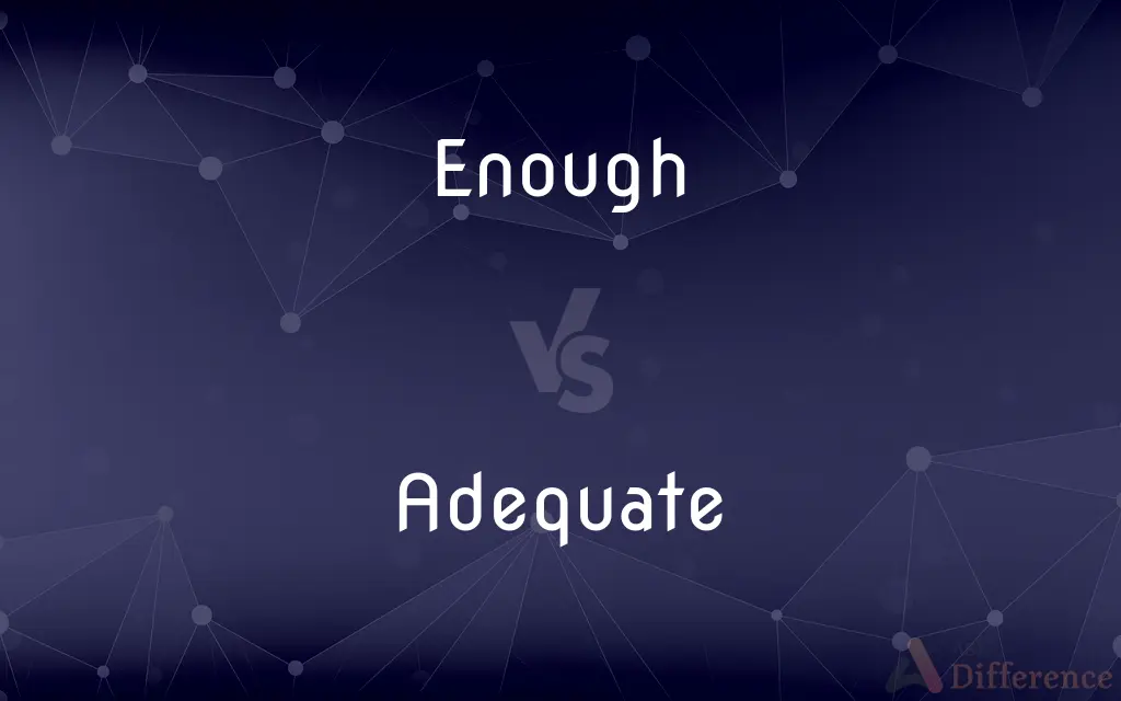 Enough vs. Adequate — What's the Difference?