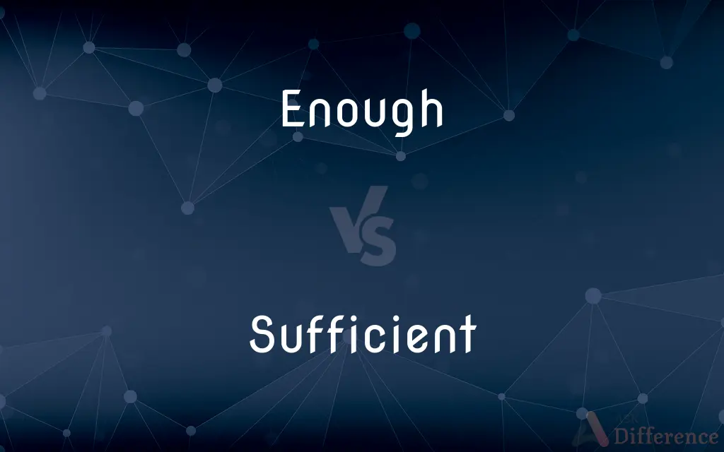 Enough vs. Sufficient — What's the Difference?