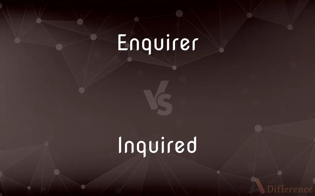 Enquirer vs. Inquired — What's the Difference?