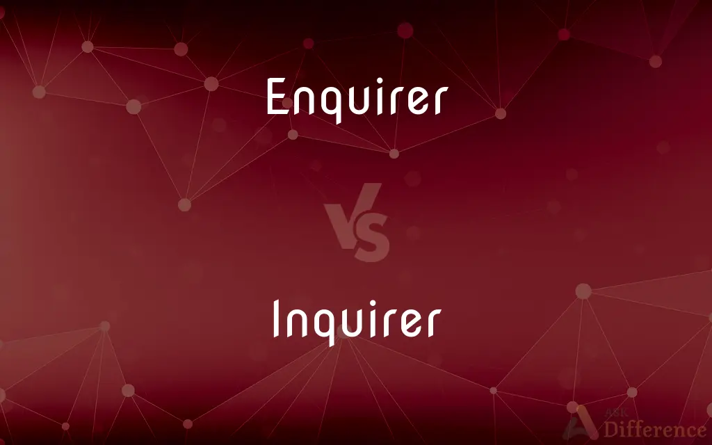 Enquirer vs. Inquirer — What's the Difference?