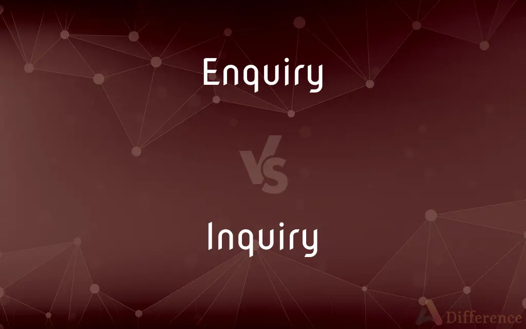 Enquiry vs. Inquiry — What's the Difference?