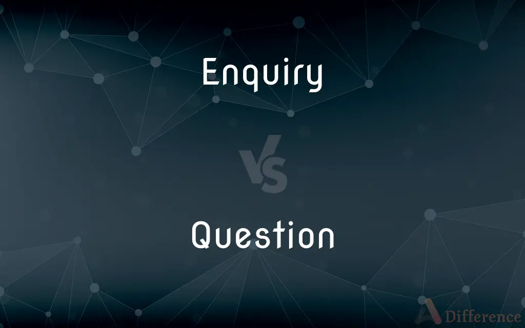 Enquiry vs. Question — What's the Difference?