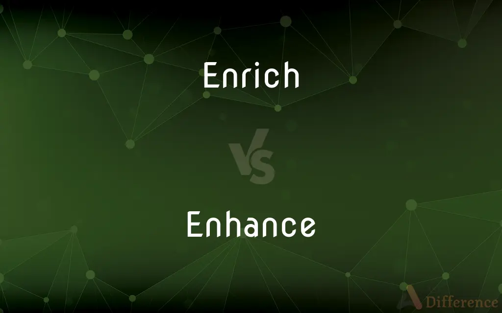 Enrich vs. Enhance — What's the Difference?