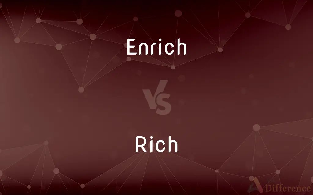 Enrich vs. Rich — What's the Difference?
