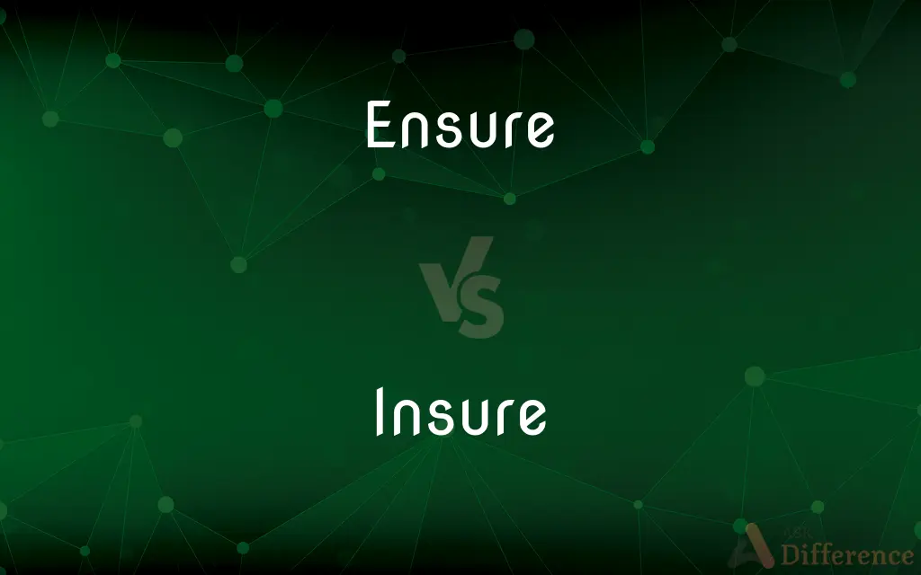 Ensure vs. Insure — What's the Difference?
