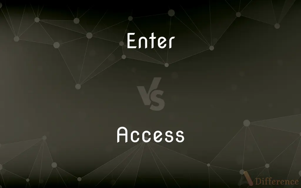 Enter vs. Access — What's the Difference?