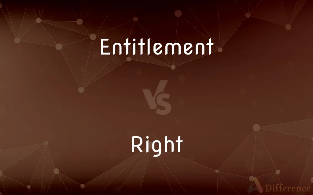 Entitlement vs. Right — What's the Difference?