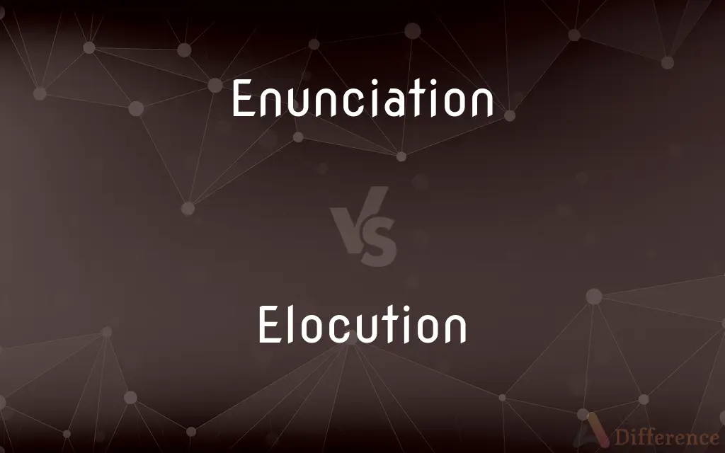 Enunciation vs. Elocution — What's the Difference?